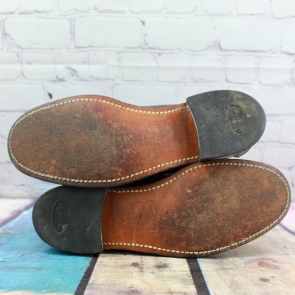 Sebago Brown Leather Handsewn Penny Dress Casual Loafers Shoes Size 8 D - Picture 9 of 9